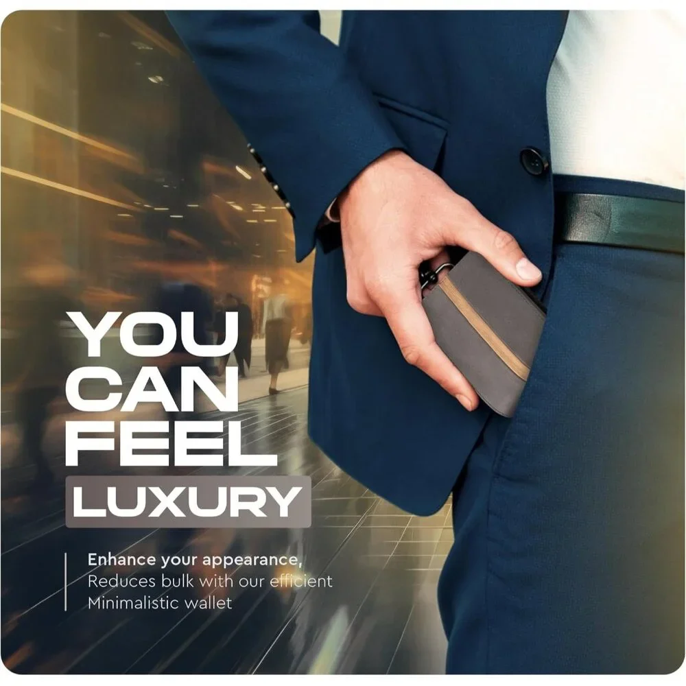 Men’s - Genuine Leather Slim Bifold RFID Wallet Gift for Men Packed in Stylish